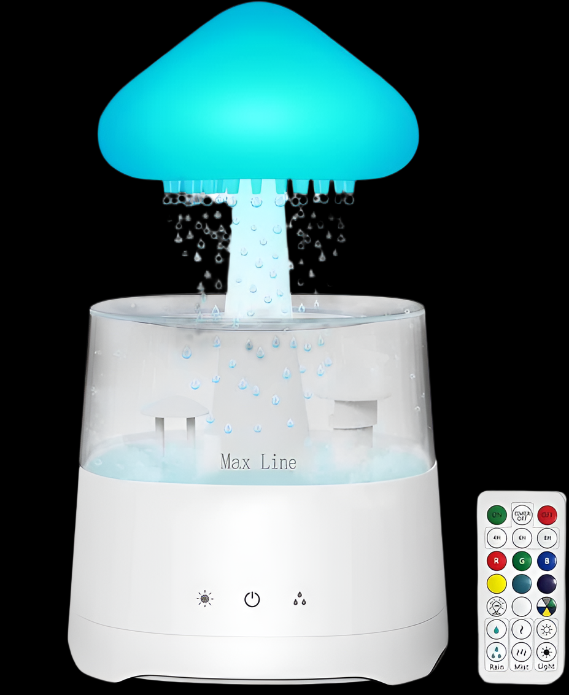 Diffuser Humidifier 450ML with Remote Cloud Raining Lamp